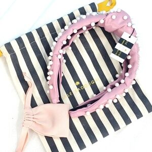 Lele Sadoughi NWT mauve pearl headband